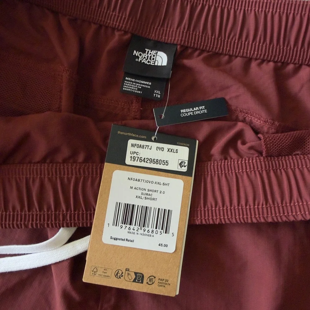 The North Face Action Short 2.0 Mens XXL Short Sumac Red FlashDry Gorpcore